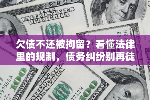 北京欠债不还被拘留？看懂法律里的规制，债务纠纷别再徒劳奔波