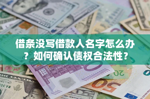 北京借条没写借款人名字怎么办？如何确认债权合法性？