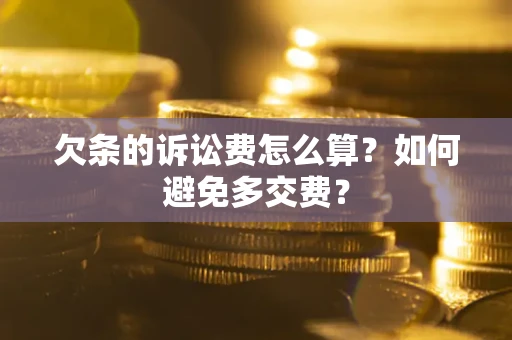 北京欠条的诉讼费怎么算？如何避免多交费？