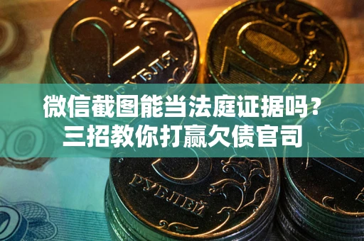 北京微信截图能当法庭证据吗？三招教你打赢欠债官司